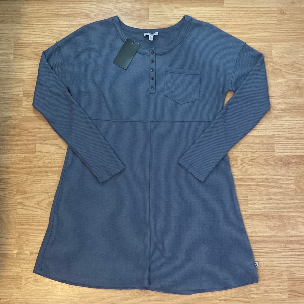 NWT Ocean Coast Long Sleeve Waffle Knit Dress